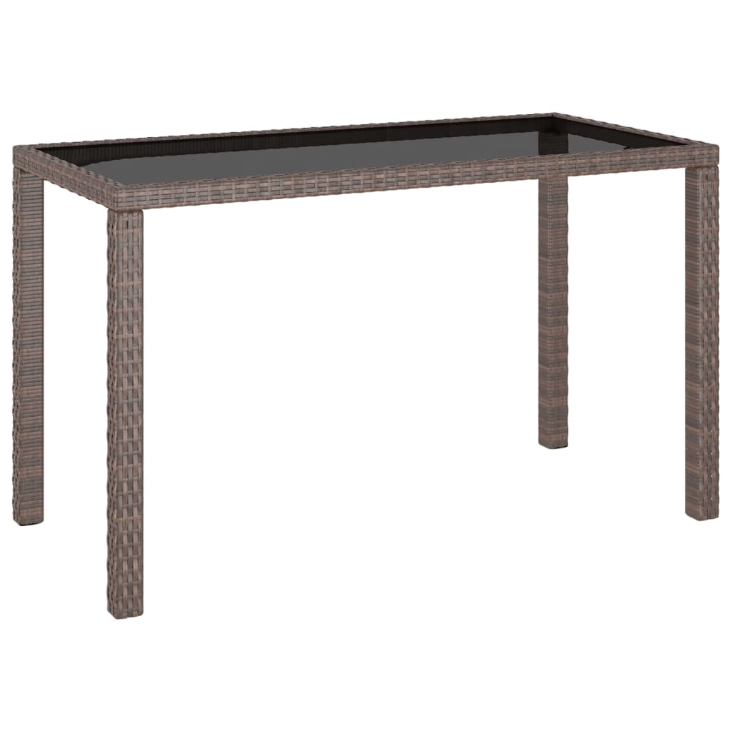 -Delige Tuinset Met Kussens Poly Rattan Bruin