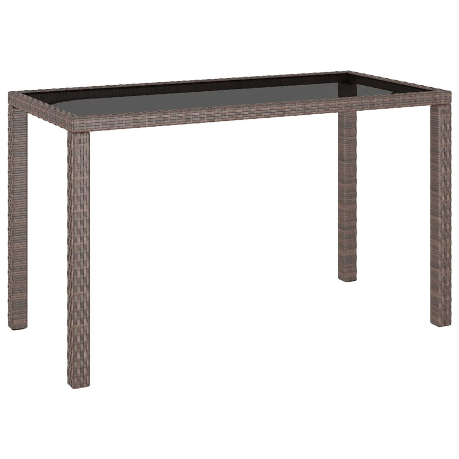 -Delige Tuinset Met Kussens Poly Rattan Bruin