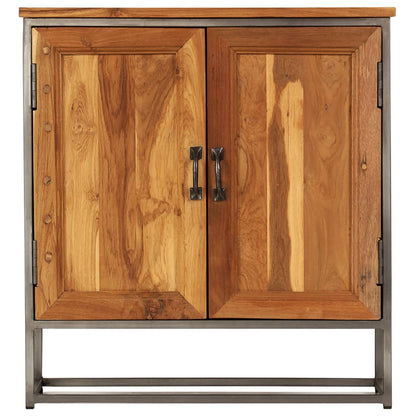 Dressoir 65x30x70 cm gerecycled teakhout en staal