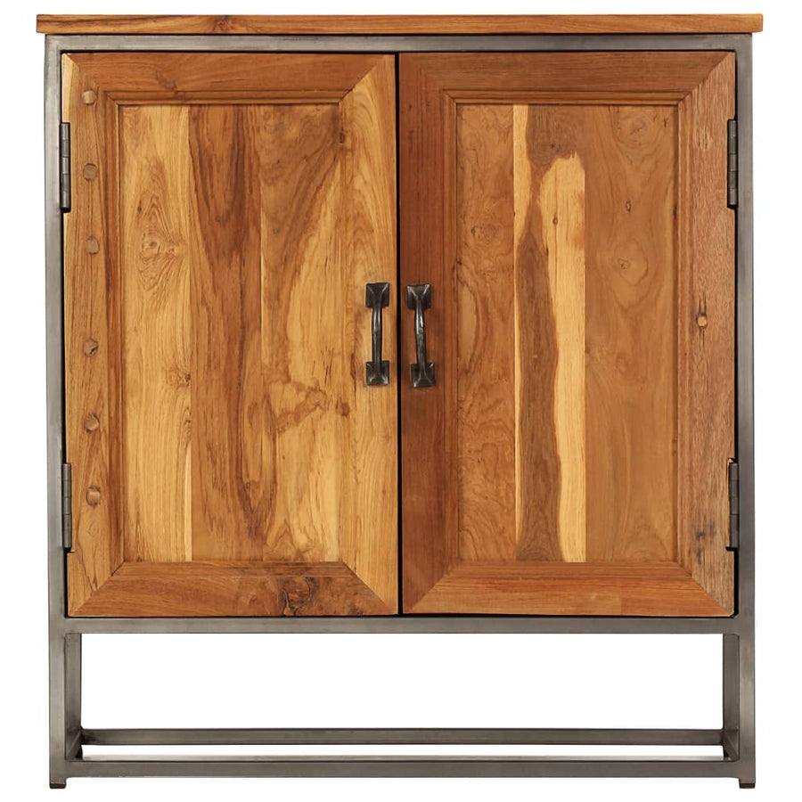 Dressoir 65x30x70 cm gerecycled teakhout en staal
