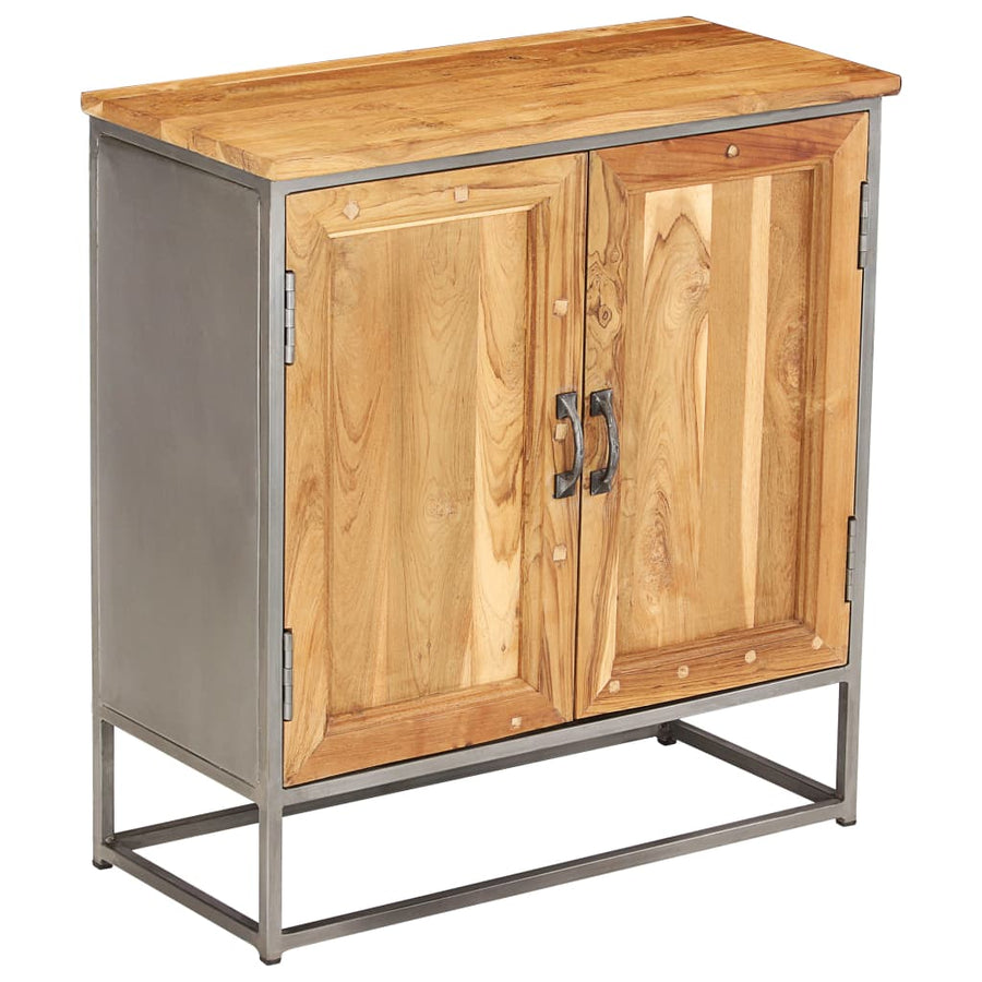 Dressoir 65x30x70 cm gerecycled teakhout en staal