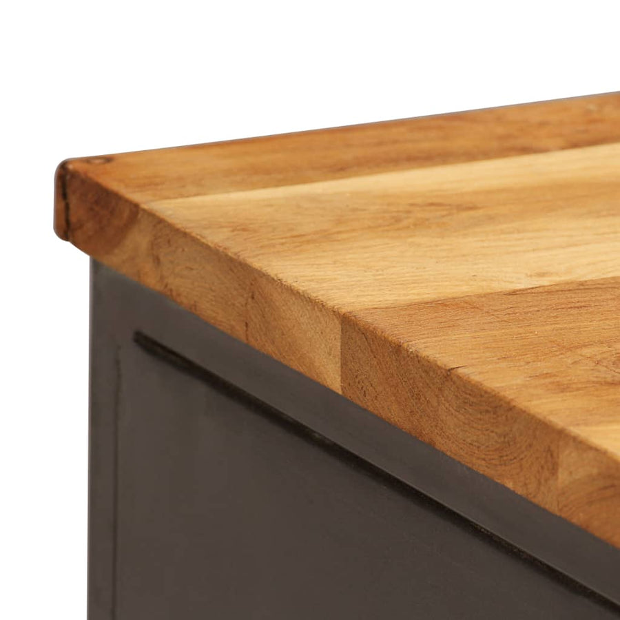 Dressoir 65x30x70 cm gerecycled teakhout en staal
