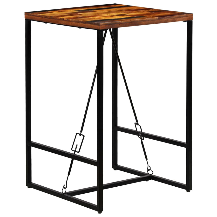 Bartafel Massief Gerecycled Hout 70 x 70 x 106 cm