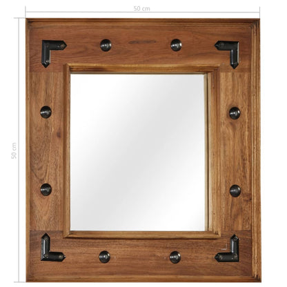 Spiegel 50X50 Cm Massief Acaciahout 1 50 x 50 cm