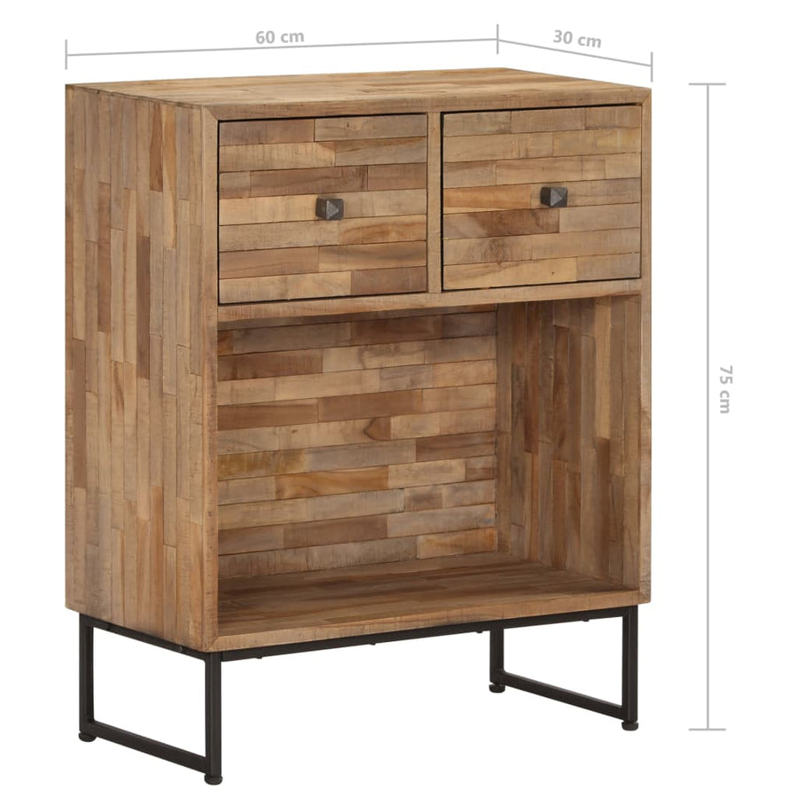 Dressoir 60x30x75 cm gerecycled teakhout