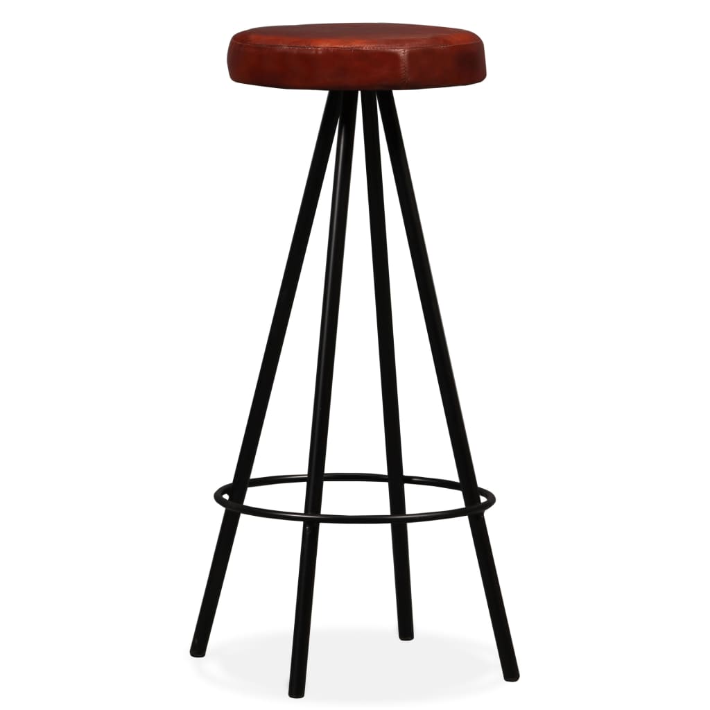 Barset Massief Gerecycled Hout En Echt Leer -Delig 5