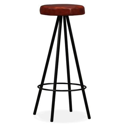 Barset Massief Gerecycled Hout En Echt Leer -Delig 5