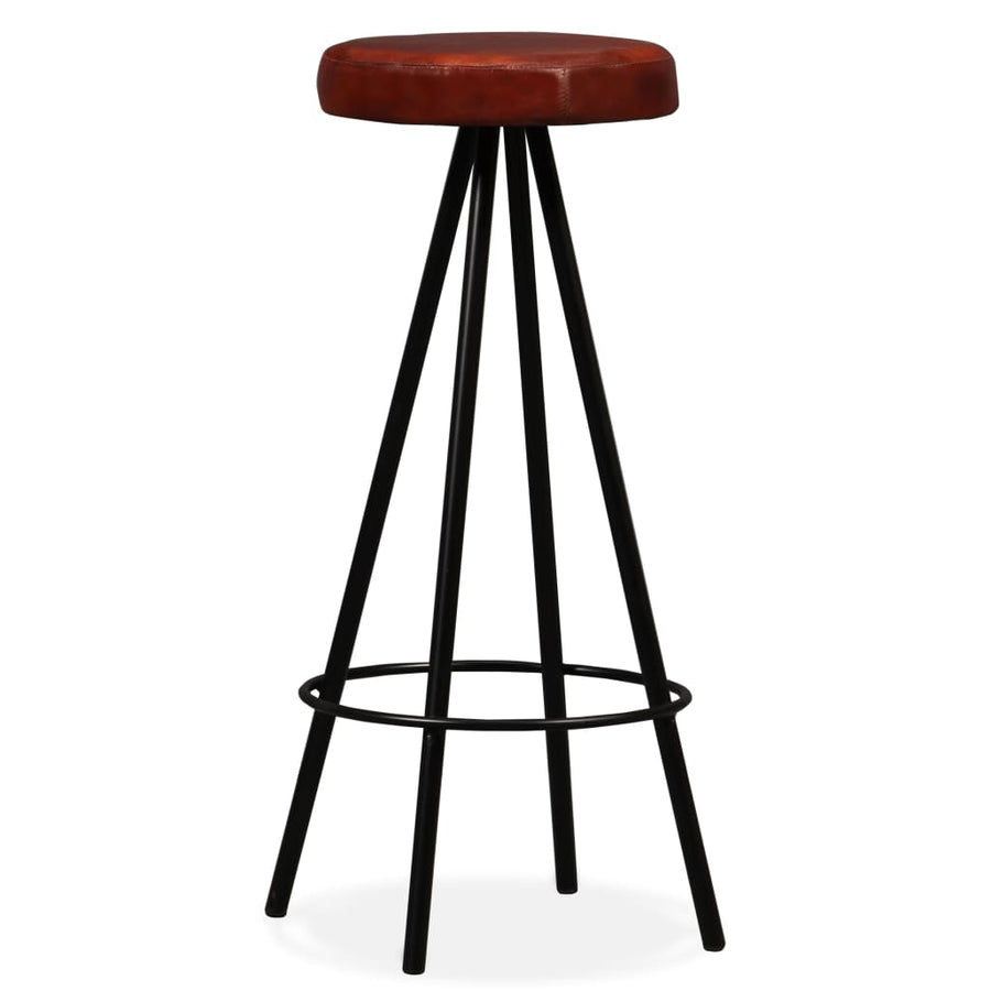 Barset Massief Gerecycled Hout En Echt Leer -Delig 5