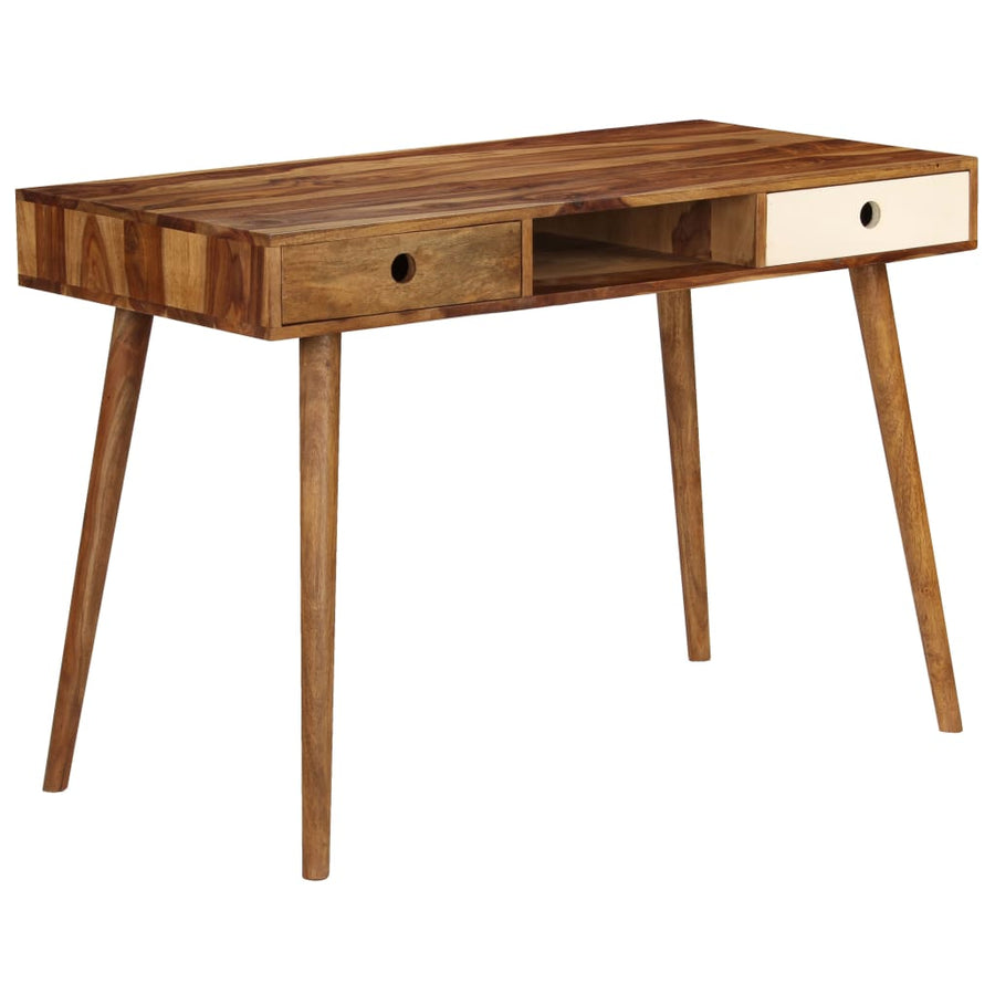 Schrijftafel 110X55X76 Cm Massief Acaciahout