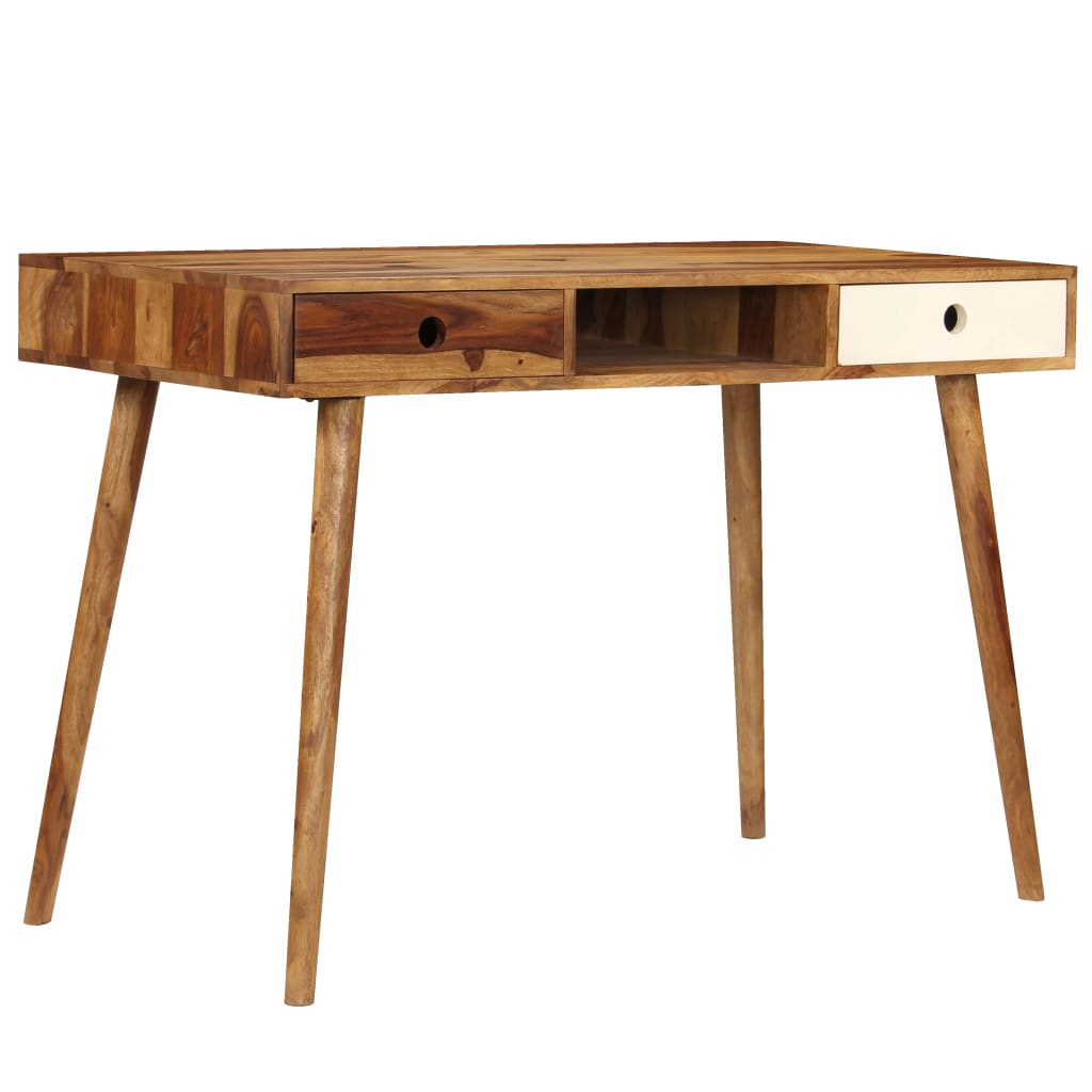 Schrijftafel 110X55X76 Cm Massief Acaciahout