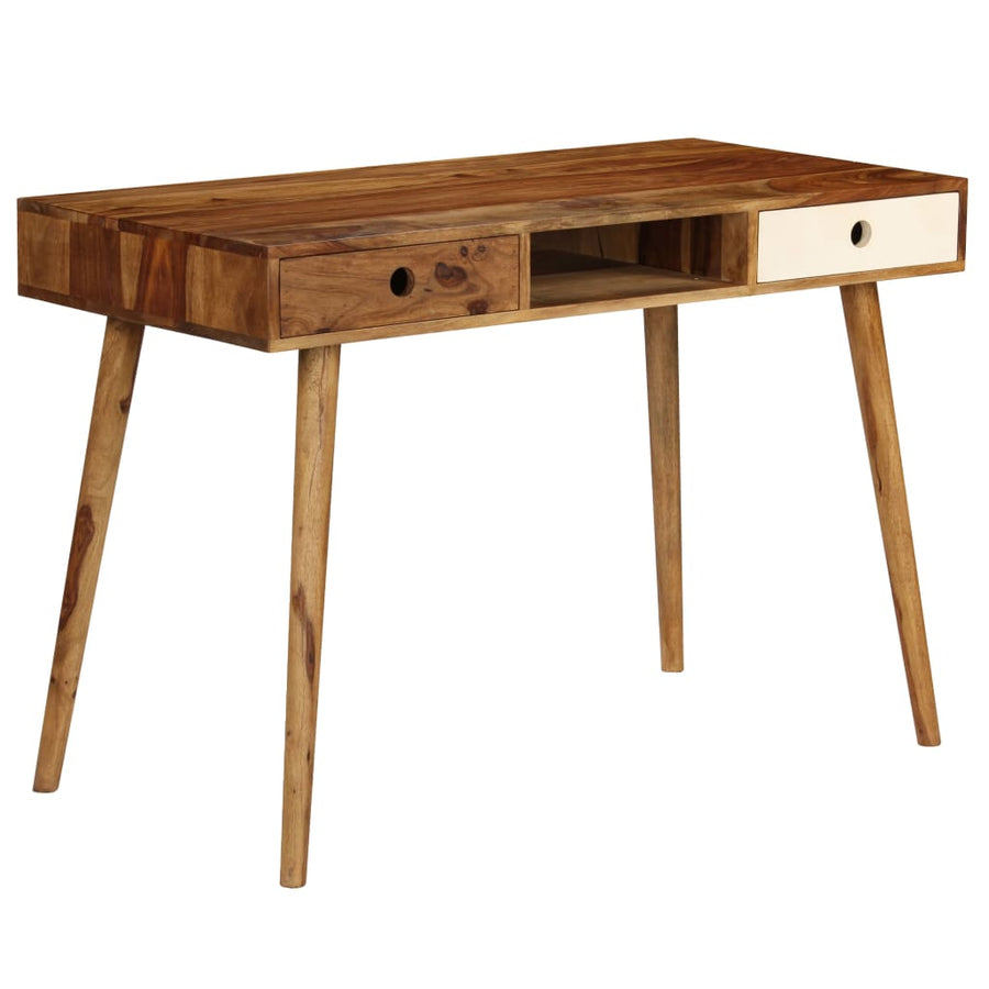 Schrijftafel 110X55X76 Cm Massief Acaciahout