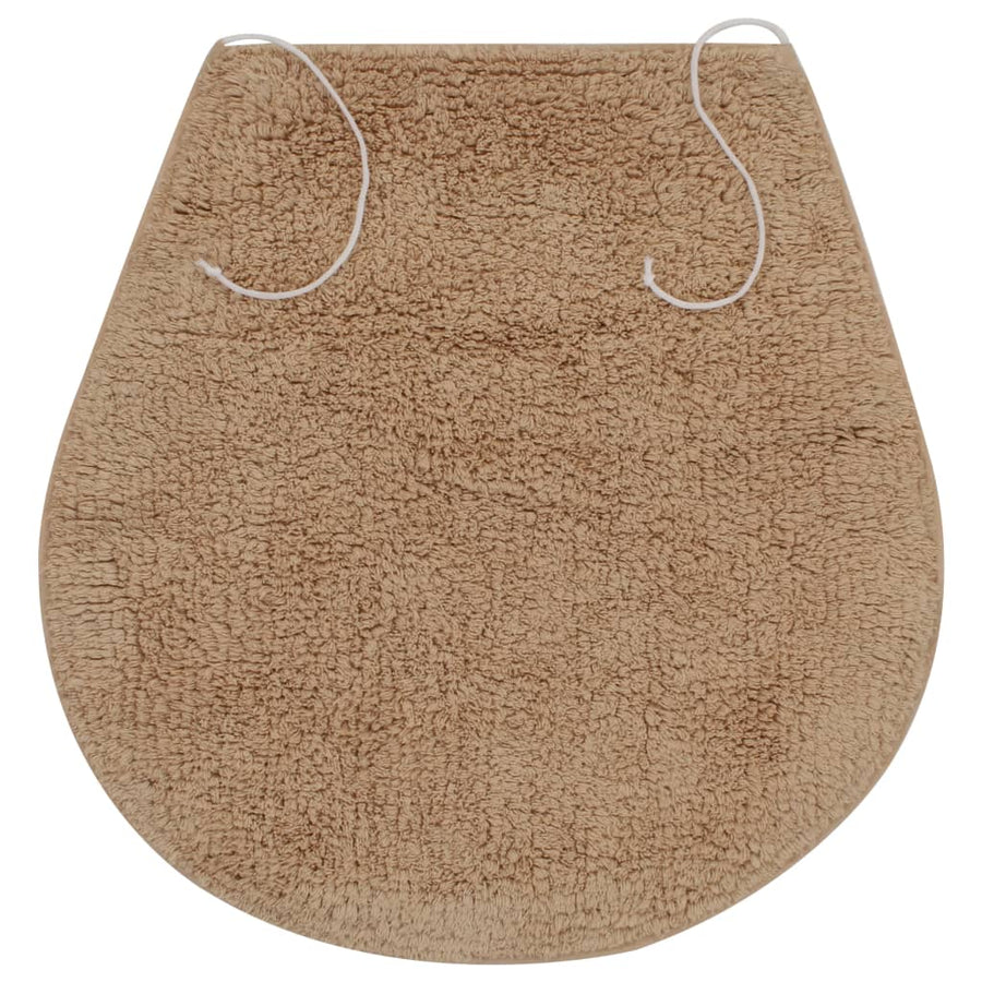 Badmattenset Stof 3-Delig Beige
