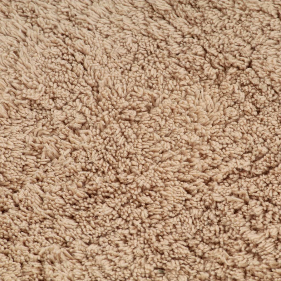 Badmattenset Stof 3-Delig Beige