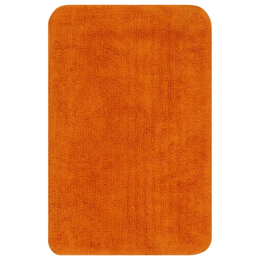 Badmattenset Stof Oranje 3-Delig orange