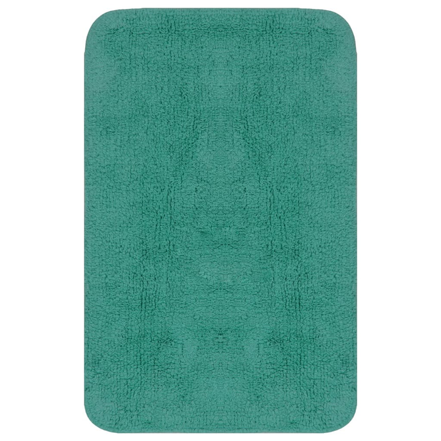 Badmattenset Stof 3-Delig Turquoise