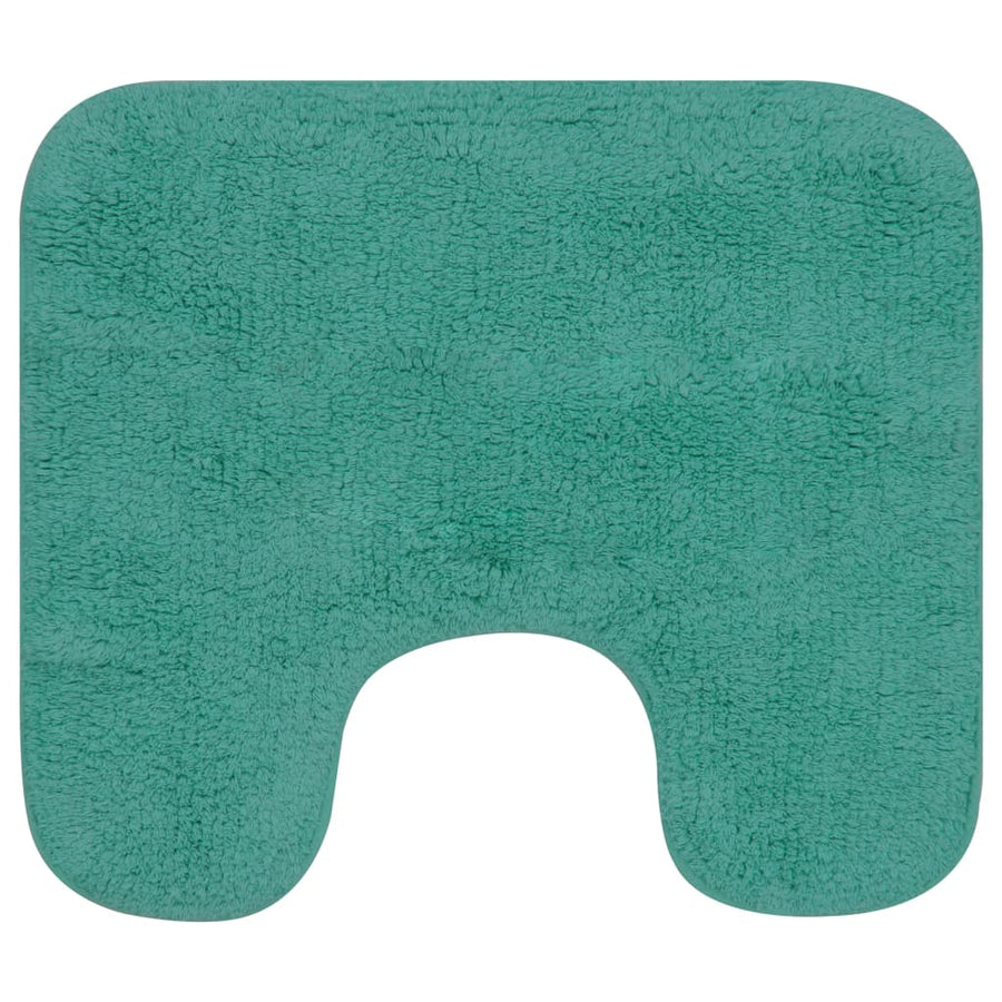 Badmattenset Stof 3-Delig Turquoise