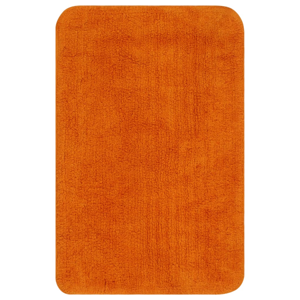 Badmattenset Stof Oranje 2-Delig orange