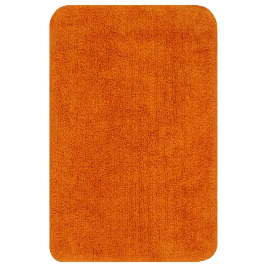 Badmattenset Stof Oranje 2-Delig orange