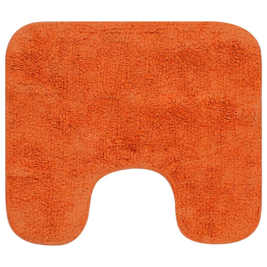 Badmattenset Stof Oranje 2-Delig orange