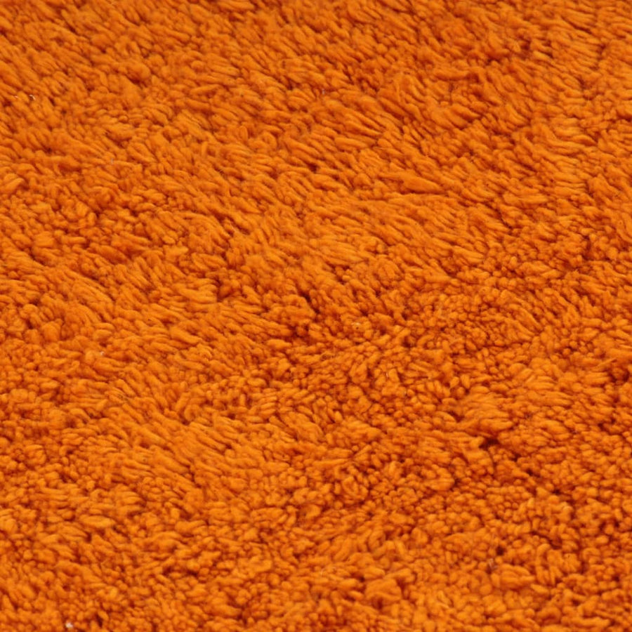 Badmattenset Stof Oranje 2-Delig orange