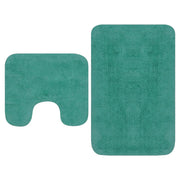 Badmattenset turquoise 2-delig katoen