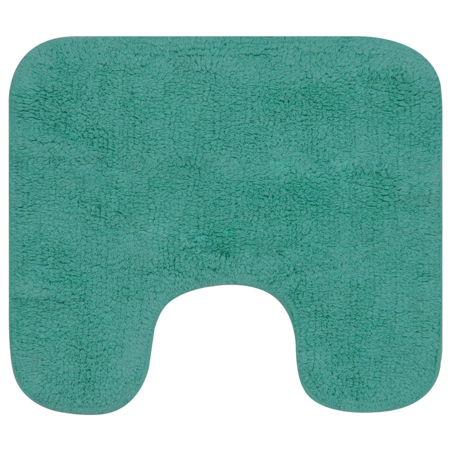 Badmattenset Stof 2-Delig Turquoise