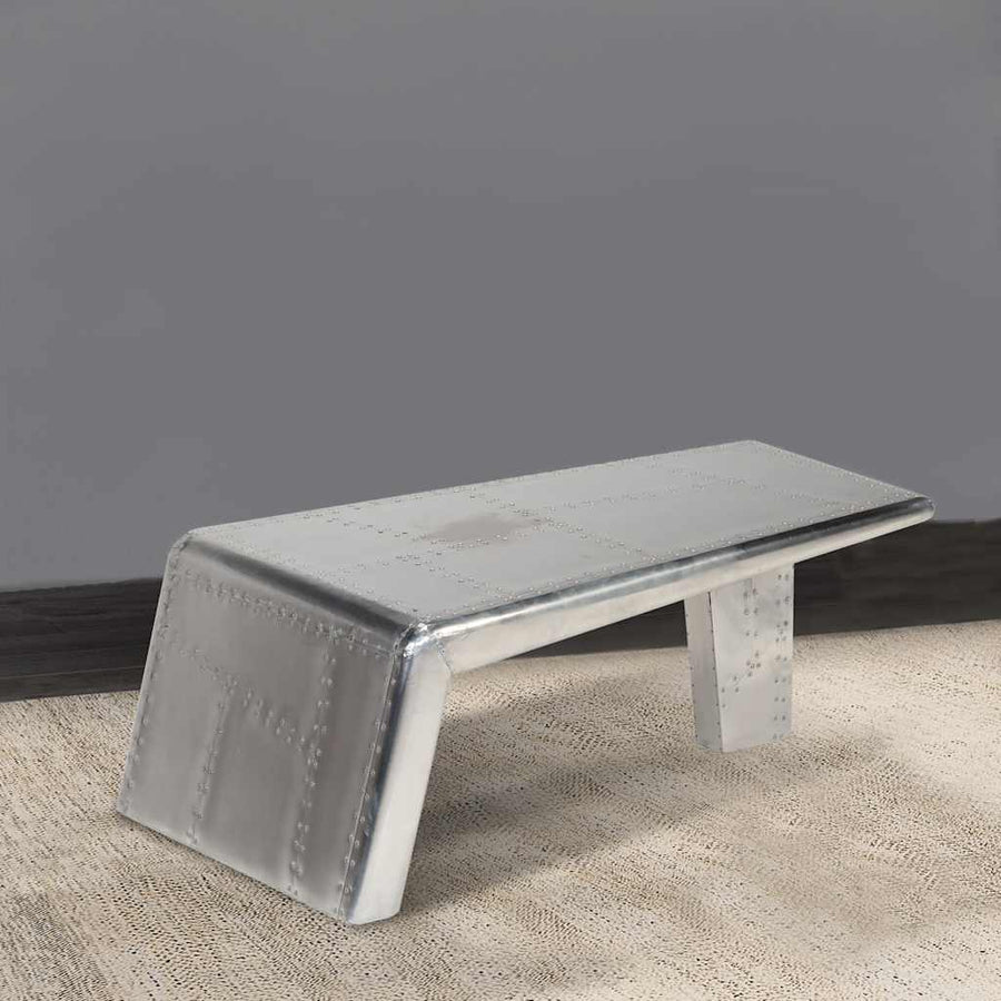 Salontafel Aviator vintage luchtvaartstijl aluminium