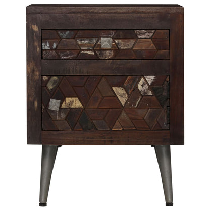 Nachtkastje 40x30x50 cm massief gerecycled hout