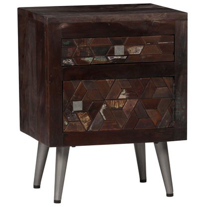 Nachtkastje 40x30x50 cm massief gerecycled hout