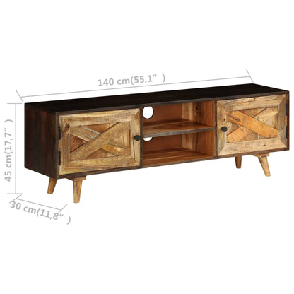 Tv-Meubel Massief Mangohout 140 x 30 x 45 cm