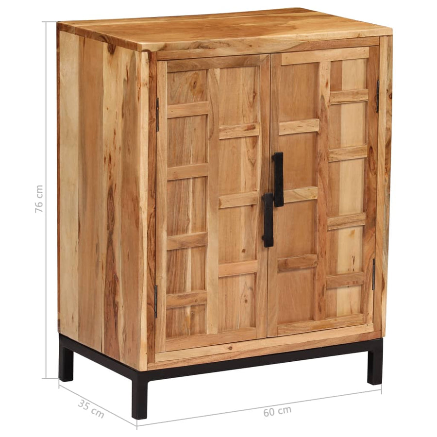 Dressoir 60X35X76 Cm Massief Acaciahout Bruin