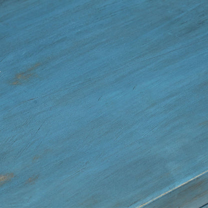 Nachtkastje 40X30X50 Cm Massief Mangohout Blauw