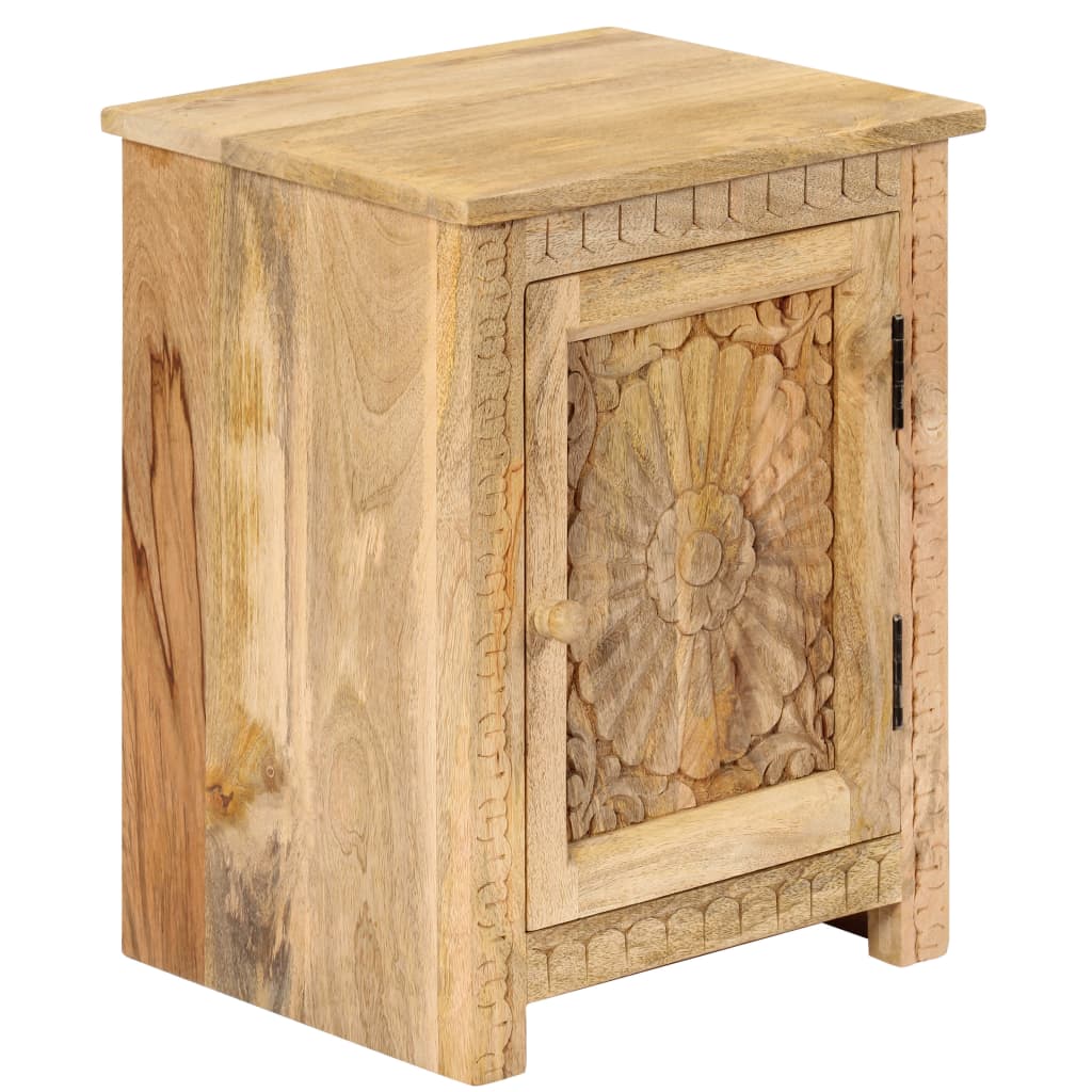 Nachtkastje 40x30x50 cm massief mangohout
