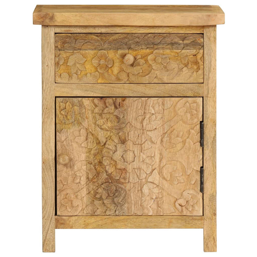Nachtkastje 40x30x50 cm massief mangohout