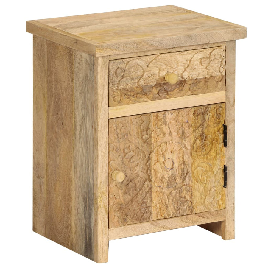 Nachtkastje 40x30x50 cm massief mangohout