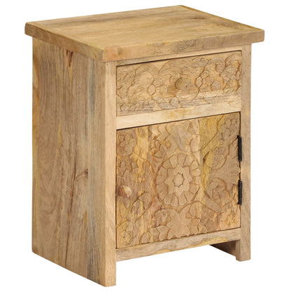 Nachtkastje 40x30x50 cm massief mangohout