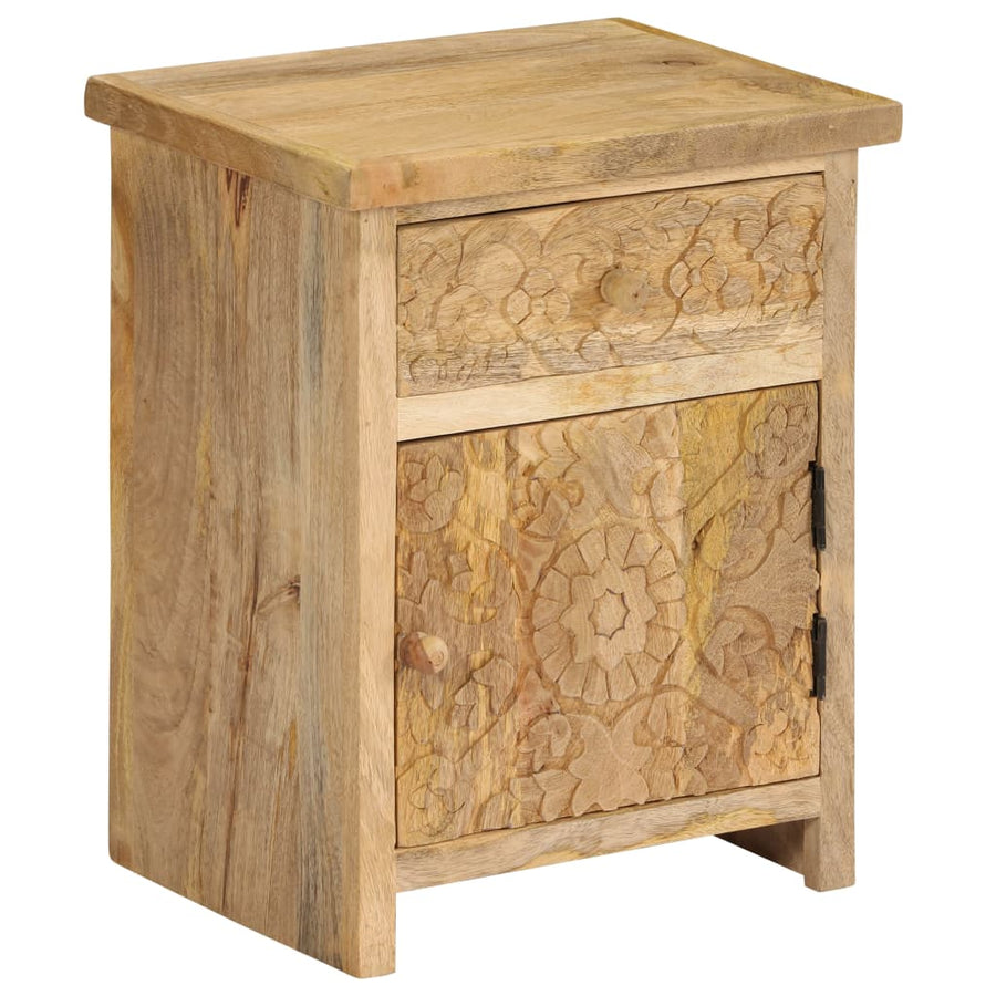 Nachtkastje 40x30x50 cm massief mangohout