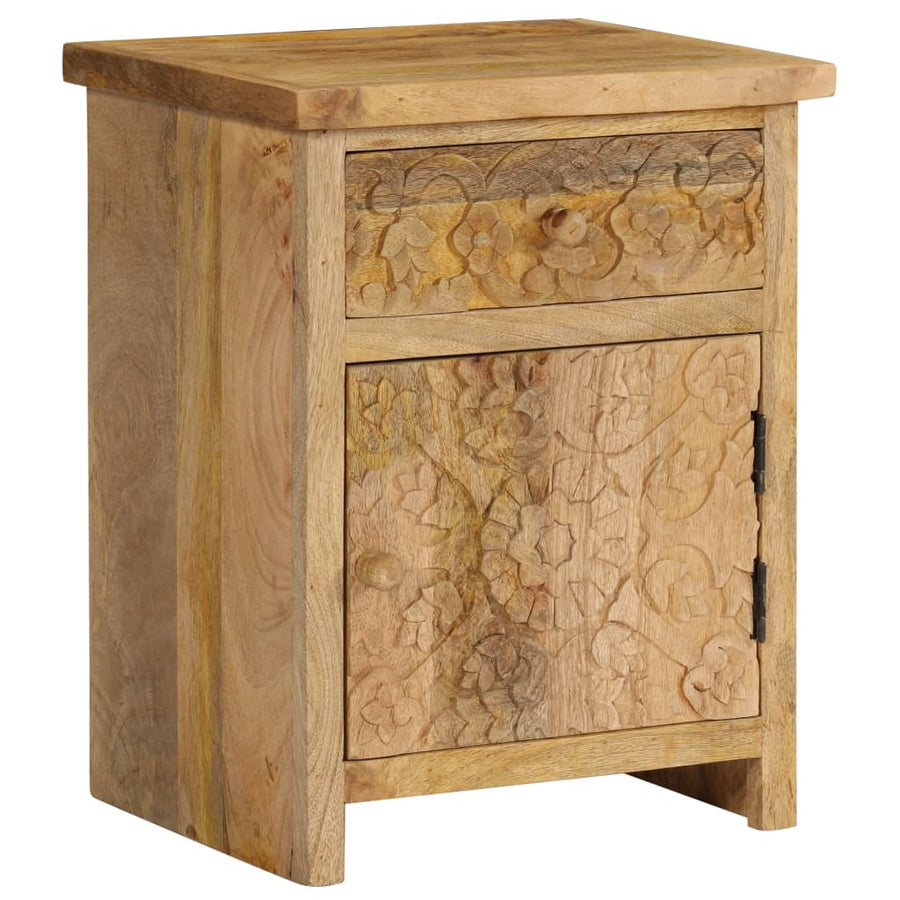 Nachtkastje 40x30x50 cm massief mangohout
