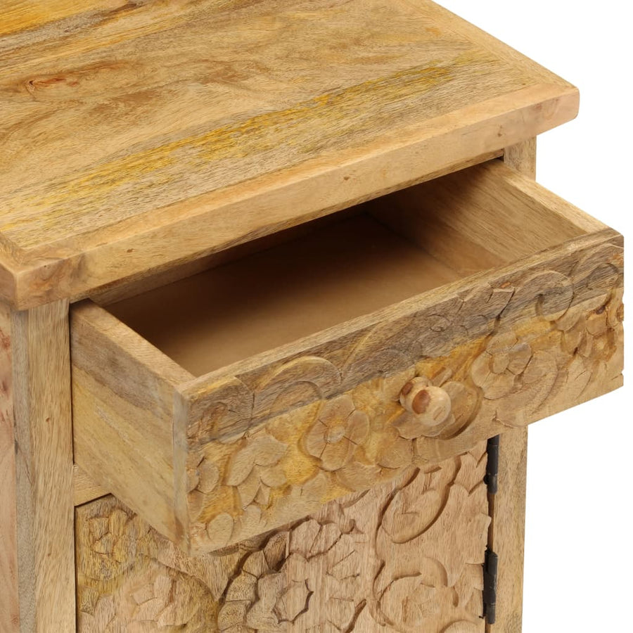 Nachtkastje 40x30x50 cm massief mangohout