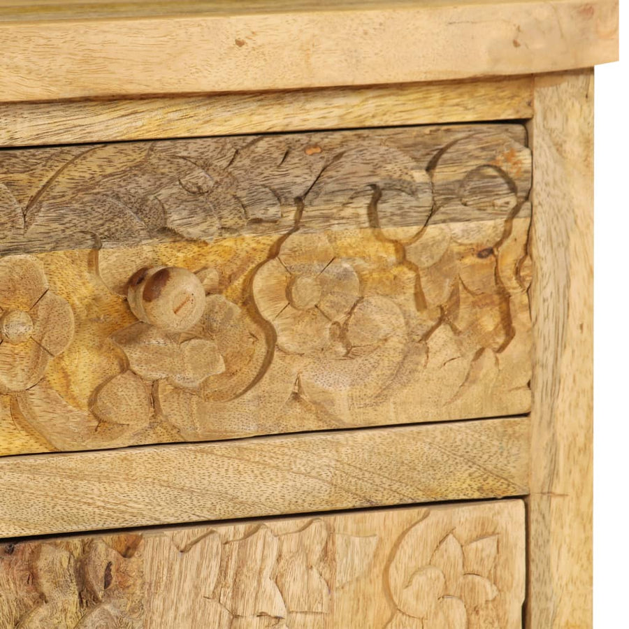 Nachtkastje 40x30x50 cm massief mangohout