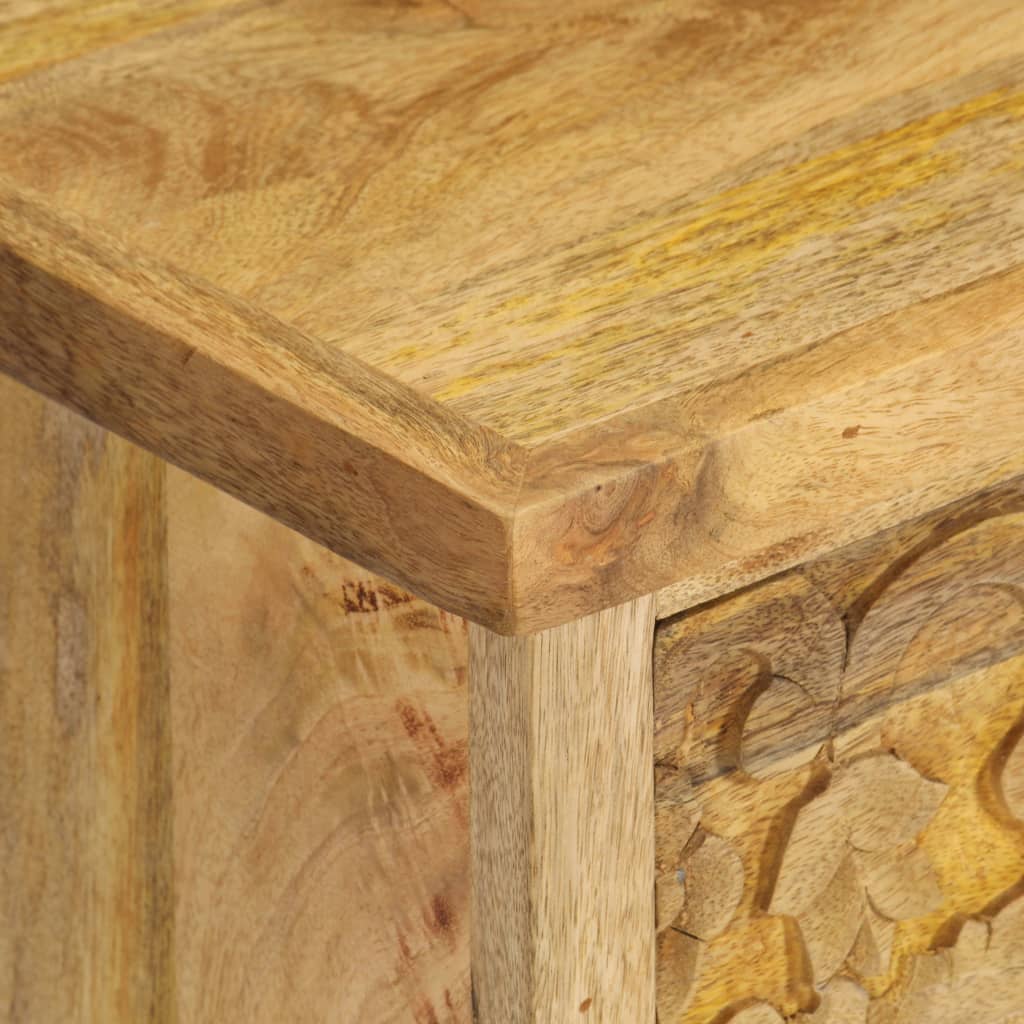 Nachtkastje 40x30x50 cm massief mangohout