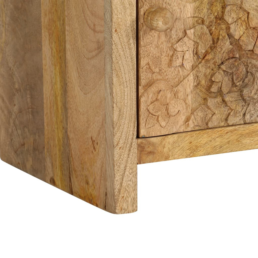 Nachtkastje 40x30x50 cm massief mangohout