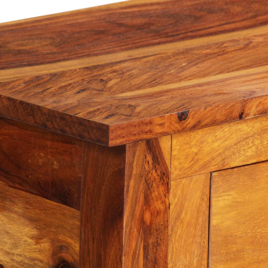 Dressoir met 3 lades 110x30x80 cm massief sheeshamhout