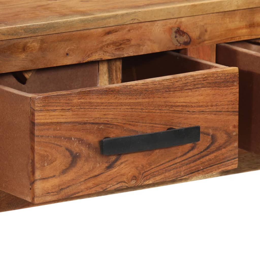Dressoir met 3 lades 110x30x80 cm massief sheeshamhout