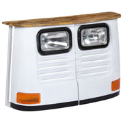 Dressoir massief mangohout wit 108x30x72 cm