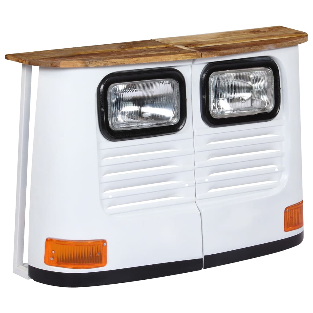 Dressoir Vrachtwagen Massief Mangohout Wit