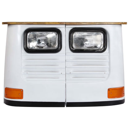 Dressoir Vrachtwagen Massief Mangohout Wit