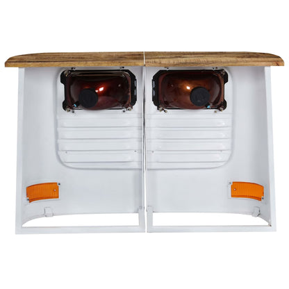 Dressoir Vrachtwagen Massief Mangohout Wit