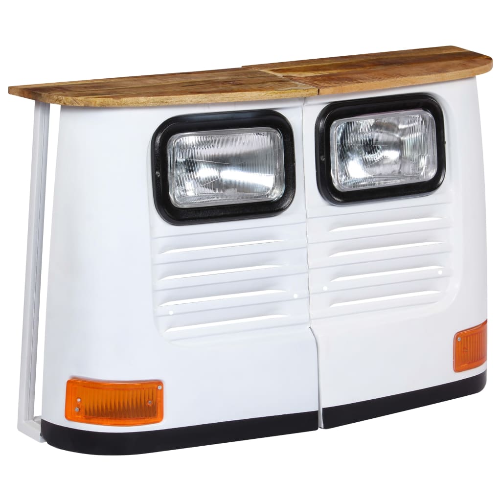 Dressoir Vrachtwagen Massief Mangohout Wit