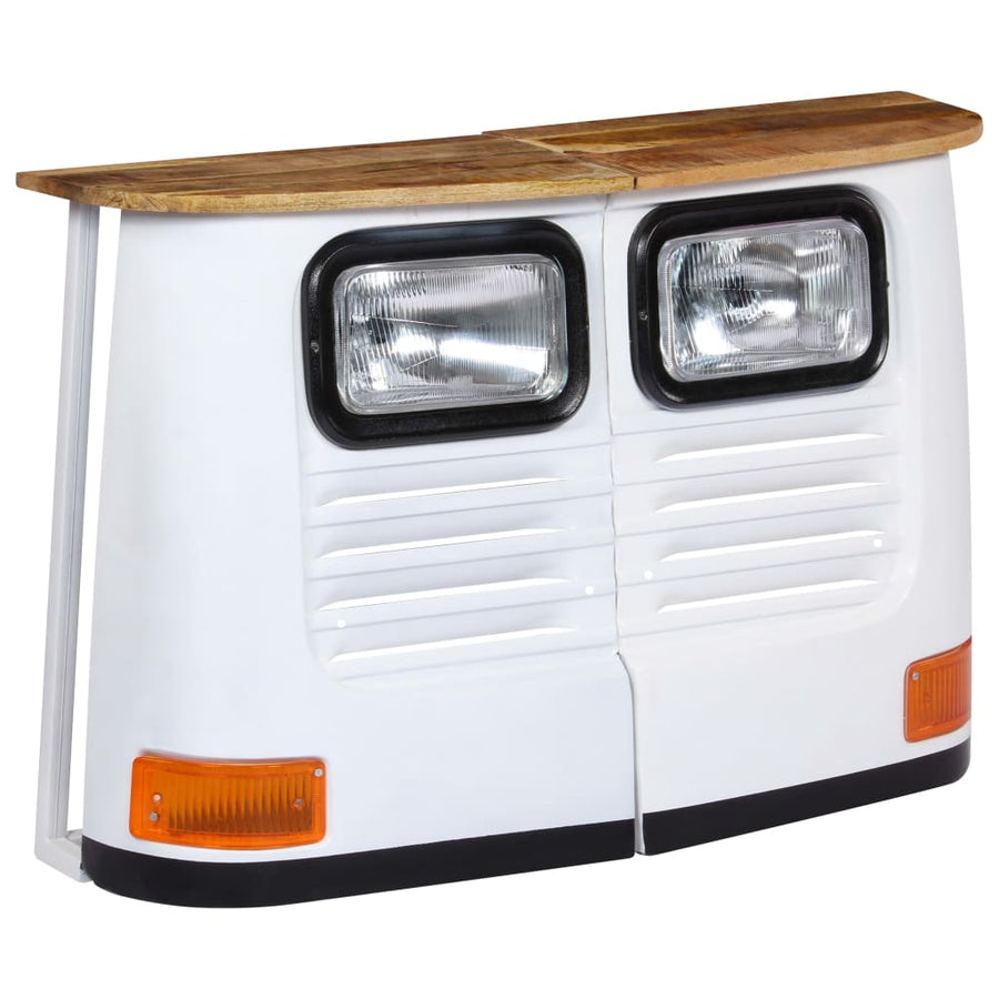 Dressoir Vrachtwagen Massief Mangohout Wit